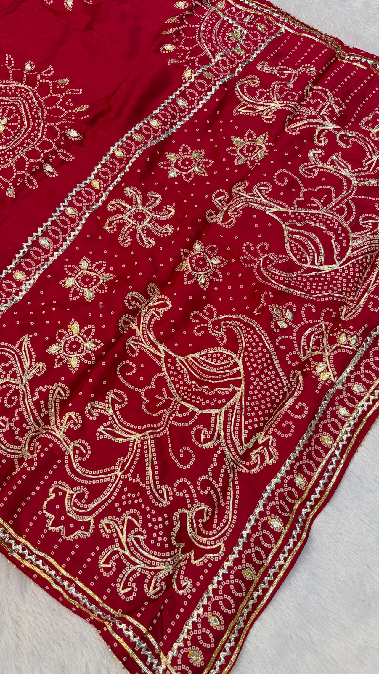 Royal Gottapatti Silk Bandhej Saree (RANI-VS)