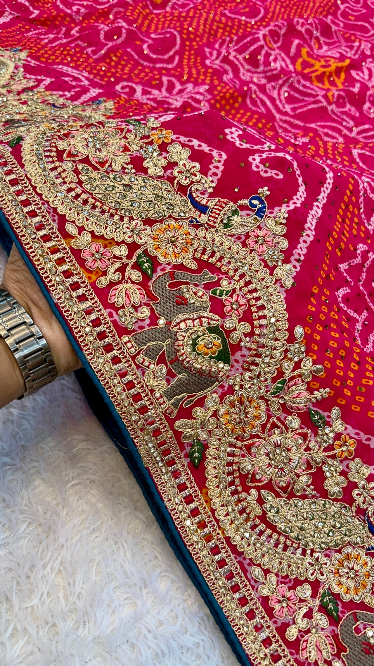 Premium Rajasthani Gharchola Bandhani Saree