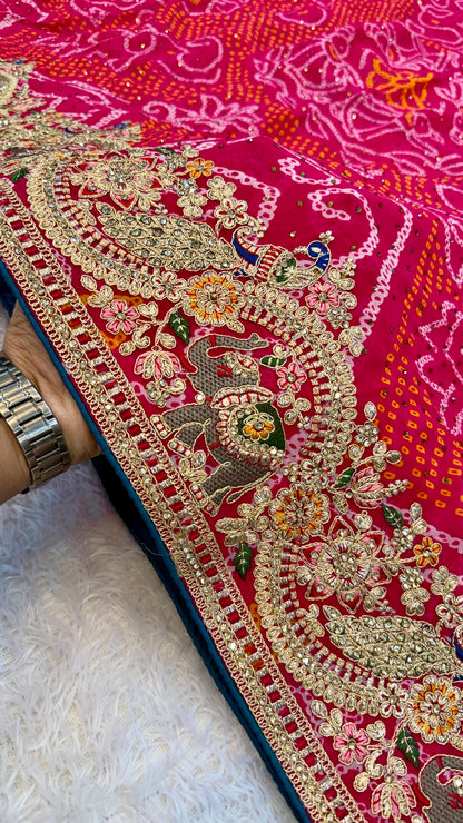 Premium Rajasthani Gharchola Bandhani Saree