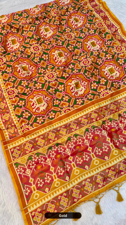 Double Ikkat Patola Saree