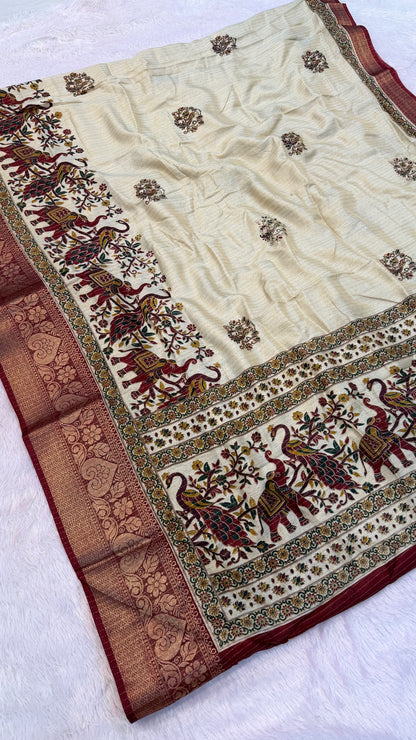 Rajawadi Look Saree AFb