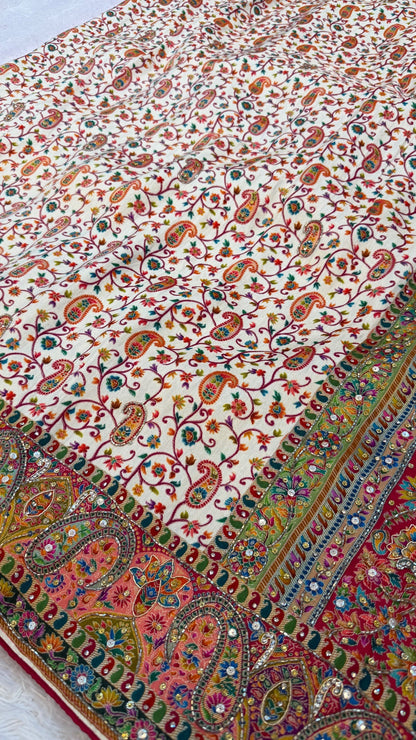 Pure Kalamkari Real Handwork Saree (4)