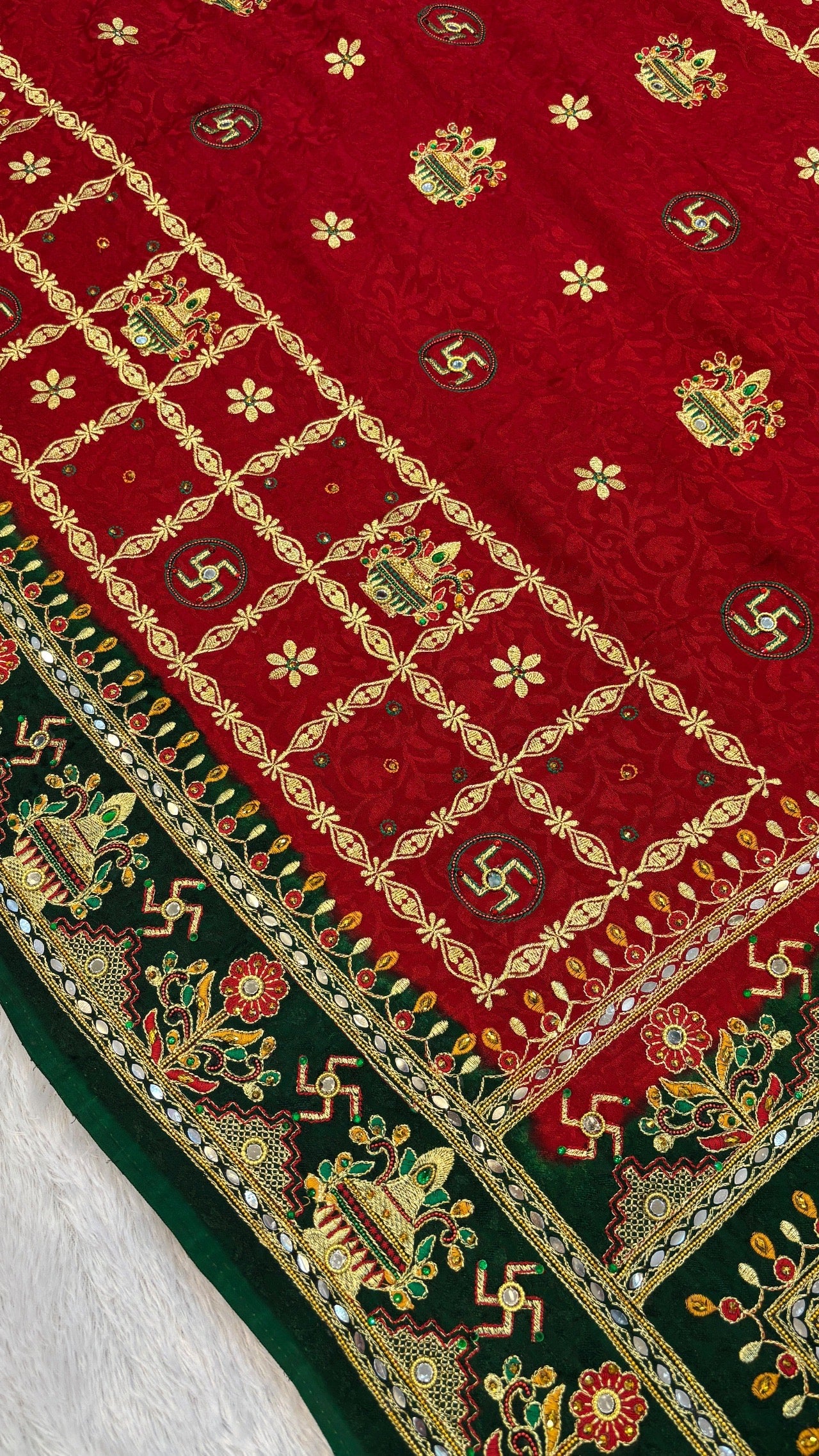 Kutchi Gharchola Saree (Kumbh)
