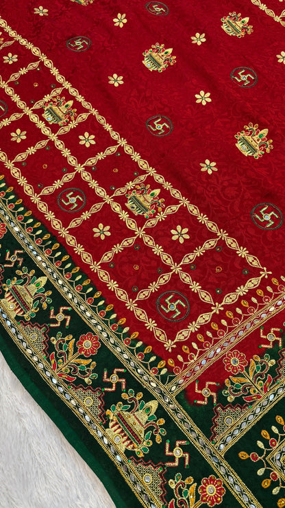 Kutchi Gharchola Saree (Kumbh)