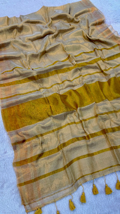 Golden Glow Kerela Tissue Silk Saree