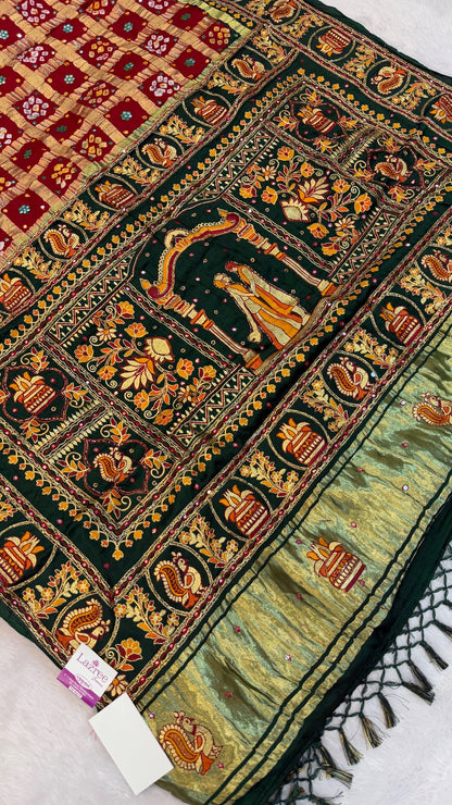 Traditional Gharchola Saree (A.)