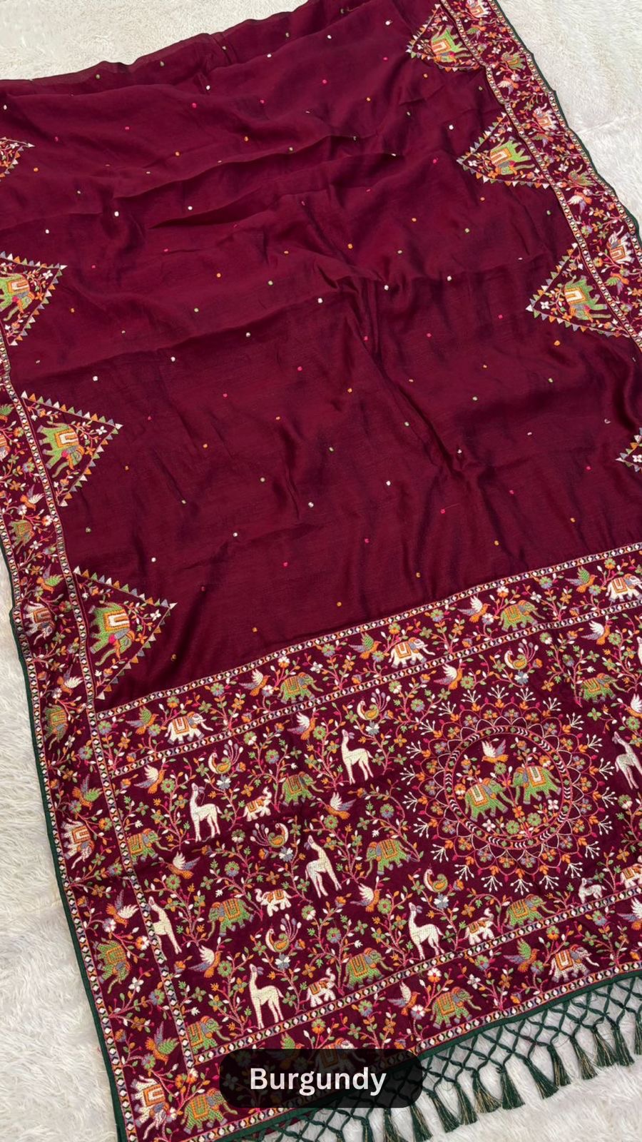 Kutchi Embroidery Classic Saree