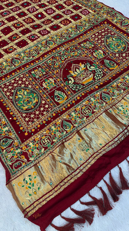 Traditional Gharchola Saree - 4040
