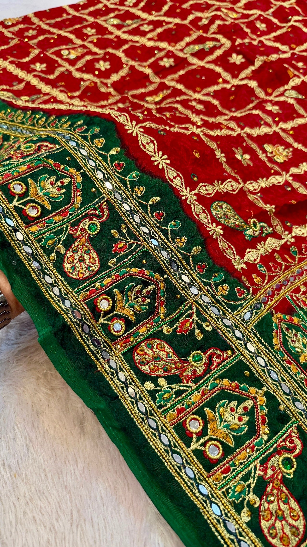 Kutchi Gharchola Saree (Mayura 🦚)