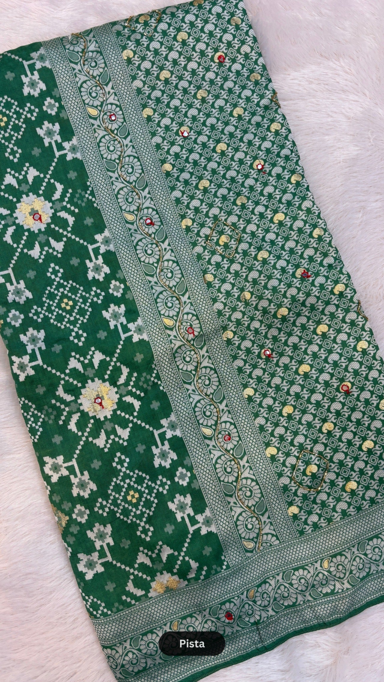 Patola Saree With Handwork