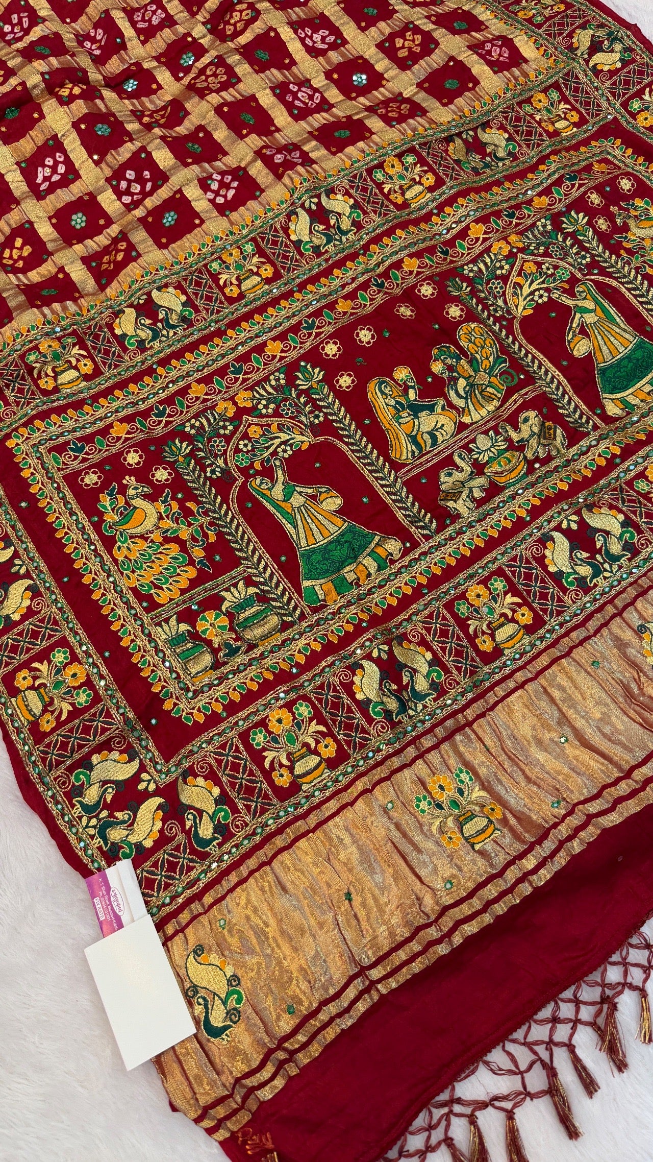 Traditional Gharchola Saree (D.)