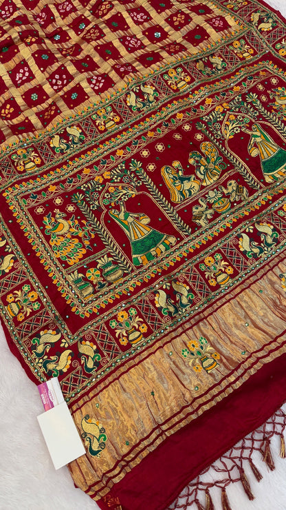 Traditional Gharchola Saree (D.)