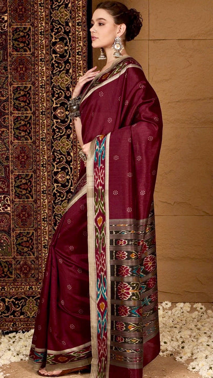 Vintage Coco Patola Saree