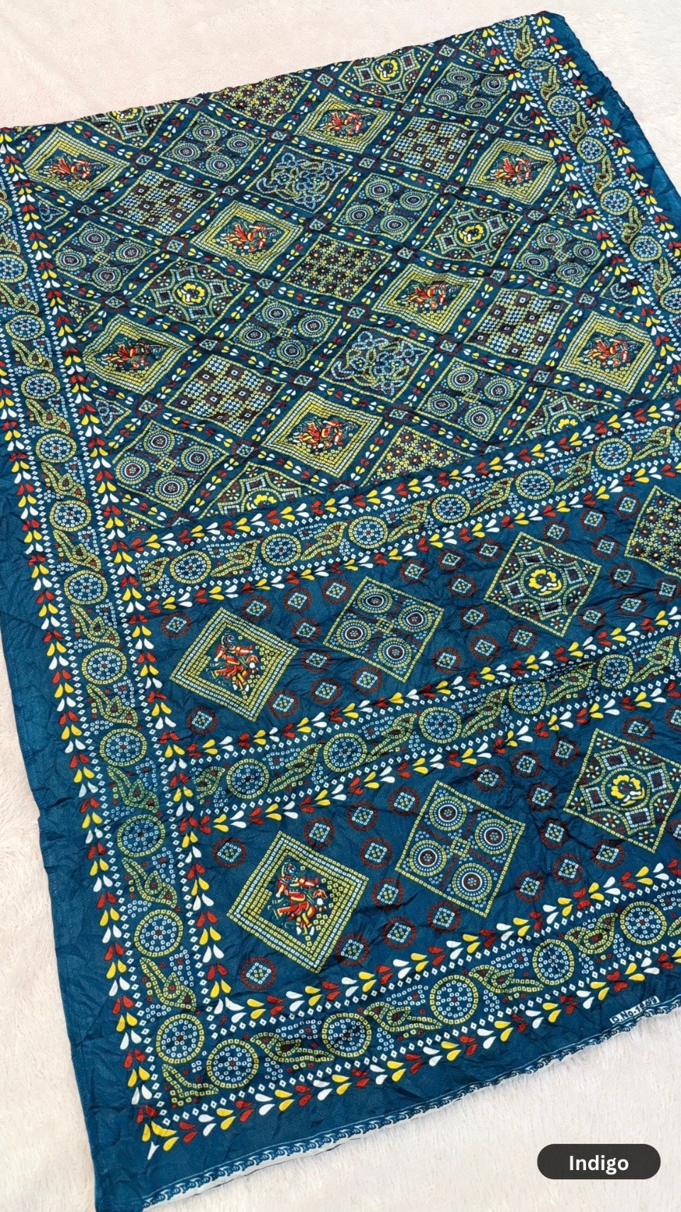 Kutchi Bandhanj Crush Saree