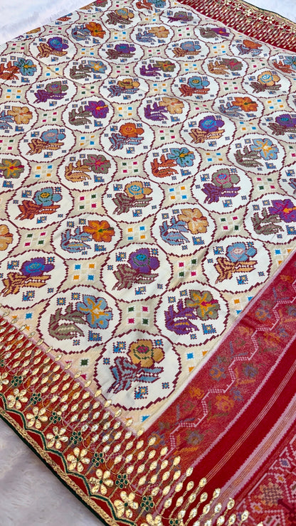 Tradition Patola Saree with Heavy Border