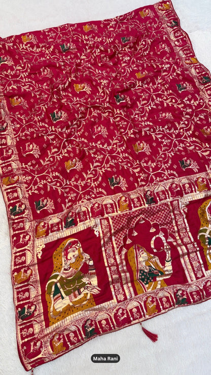 Maharani Mehfil : A Palace Woven into Six Yards.