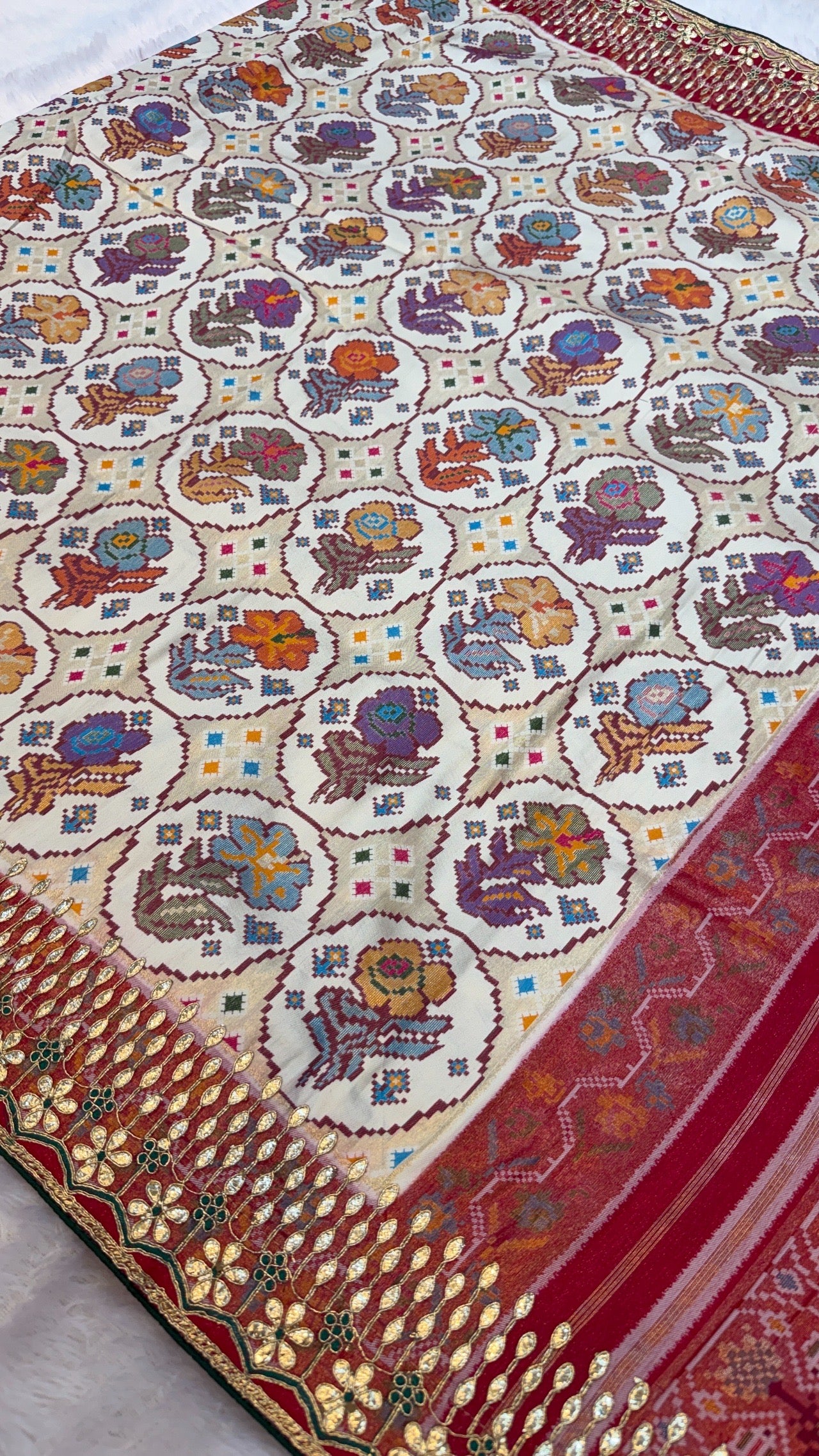 Tradition Patola Saree with Heavy Border