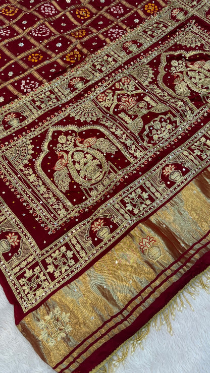 Traditional Gharchola Saree - 4001
