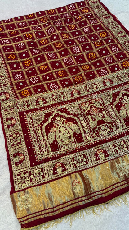 Traditional Gharchola Saree - 4001