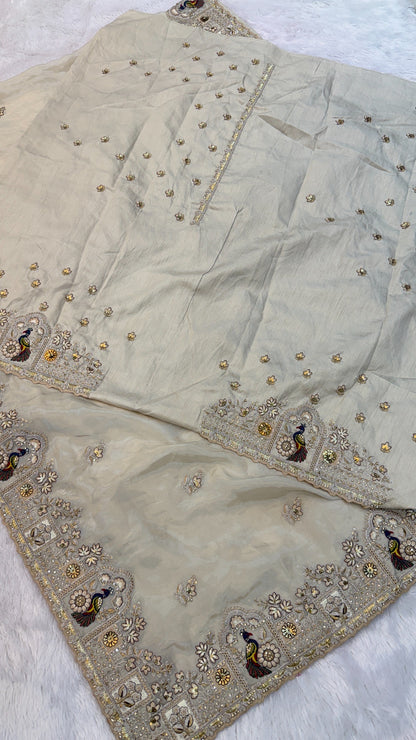 Shaan-E-Hindustan Limited Edition Saree! Peacock Border Vol.2