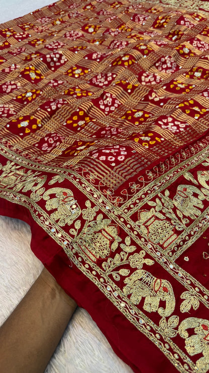Traditional Gharchola Saree - 4027