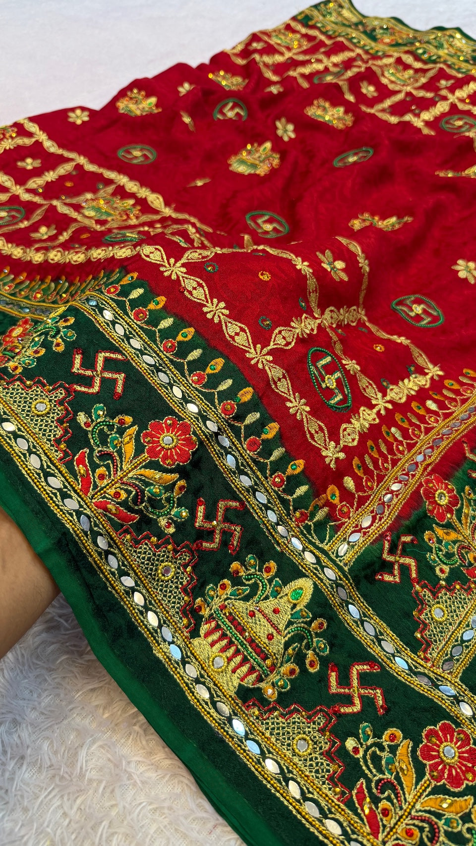 Kutchi Gharchola Saree (Kumbh)