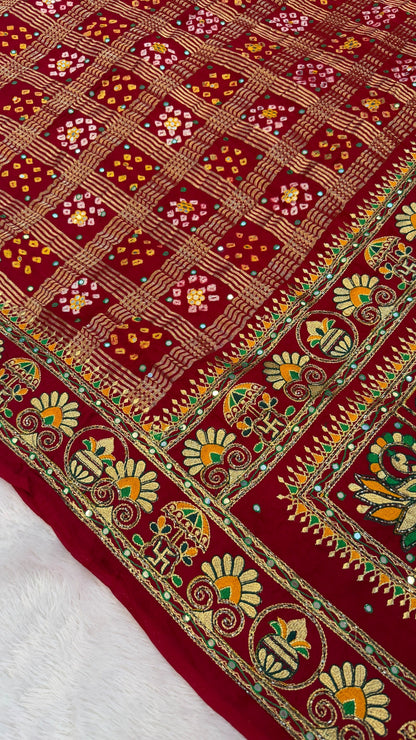 Traditional Gharchola Saree (G.)