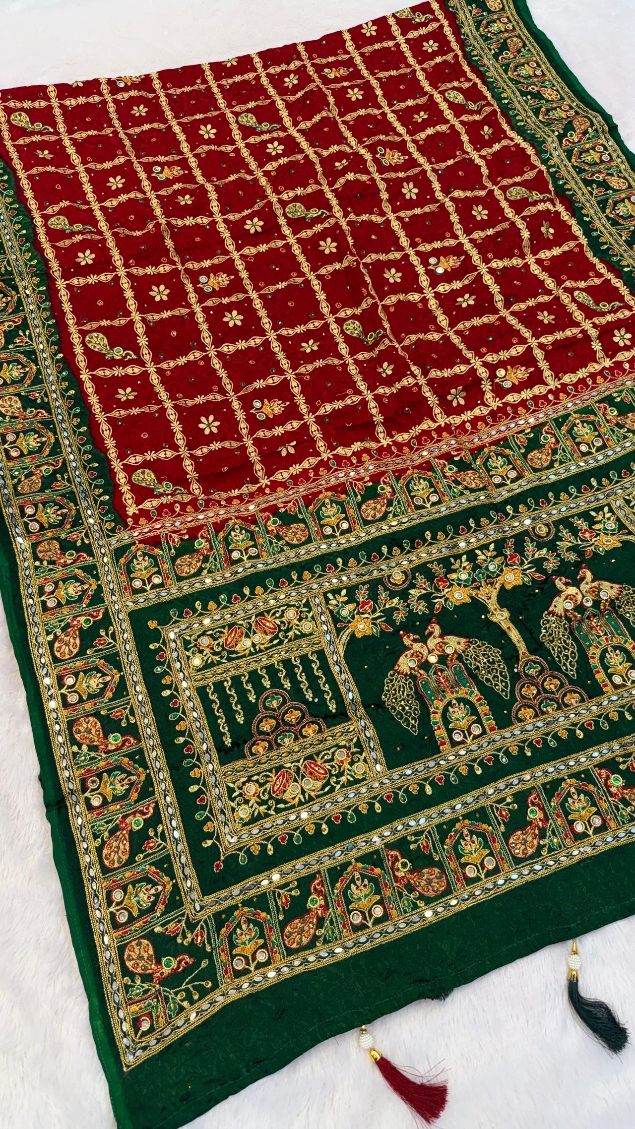 Kutchi Gharchola Saree (Mayura 🦚)