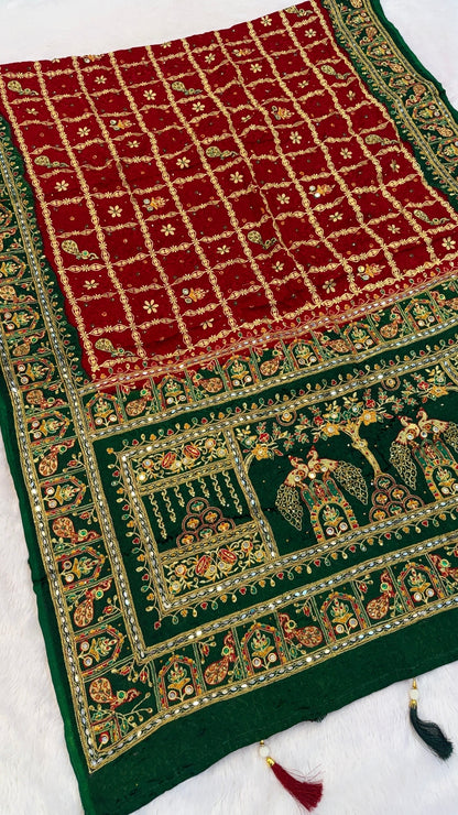 Kutchi Gharchola Saree (Mayura 🦚)