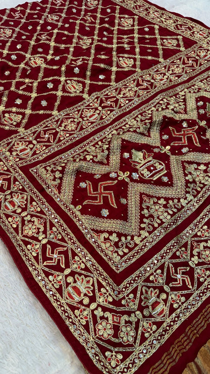 Gharchola Saree (Swastik X Kumbh)