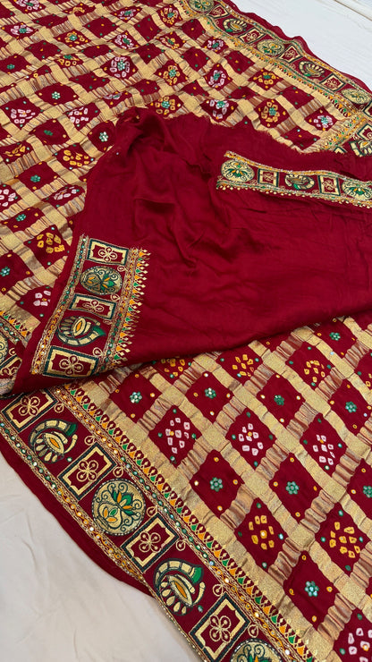 Traditional Gharchola Saree (C)