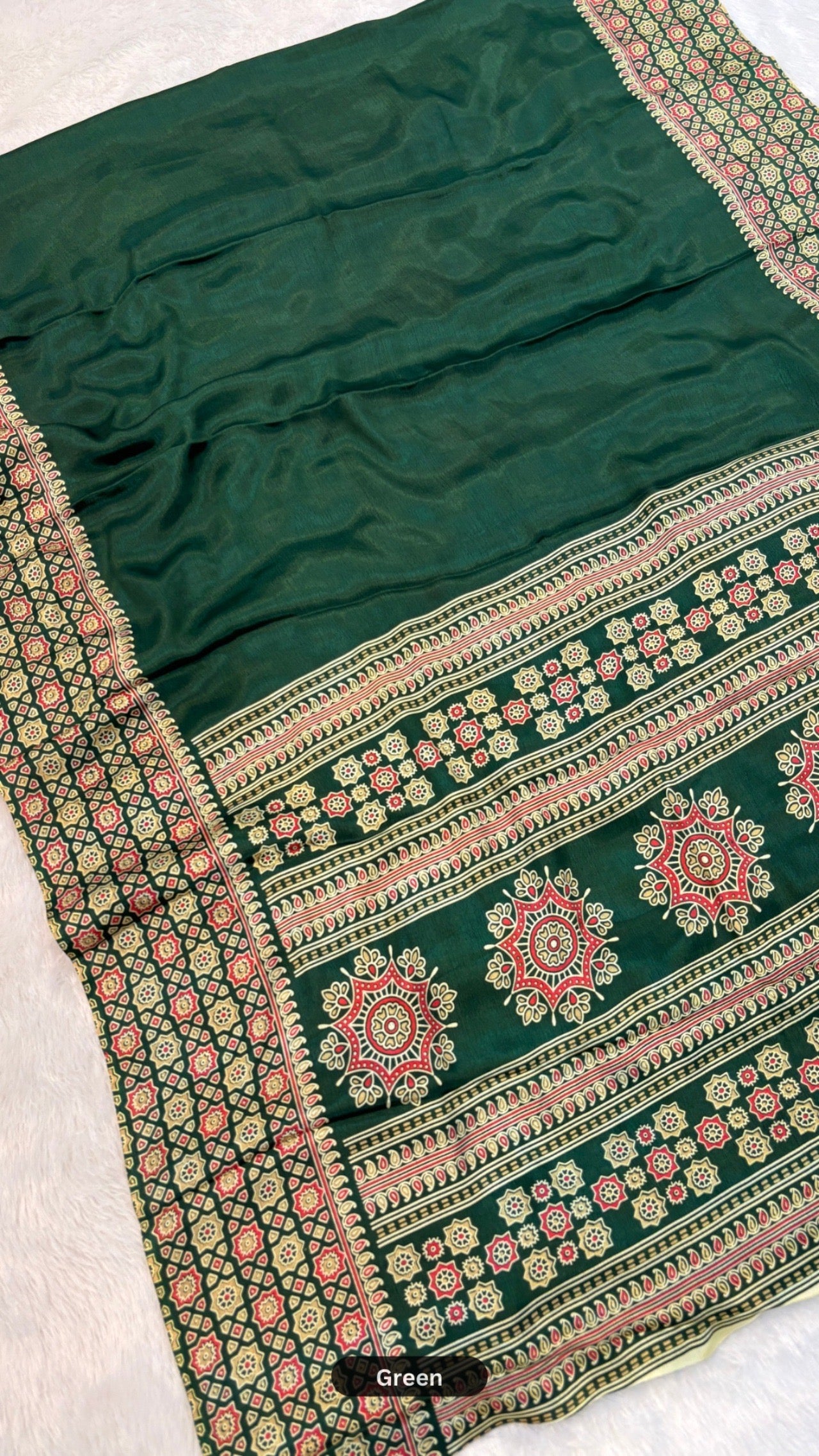 Budget Friendly Ajrakh Saree