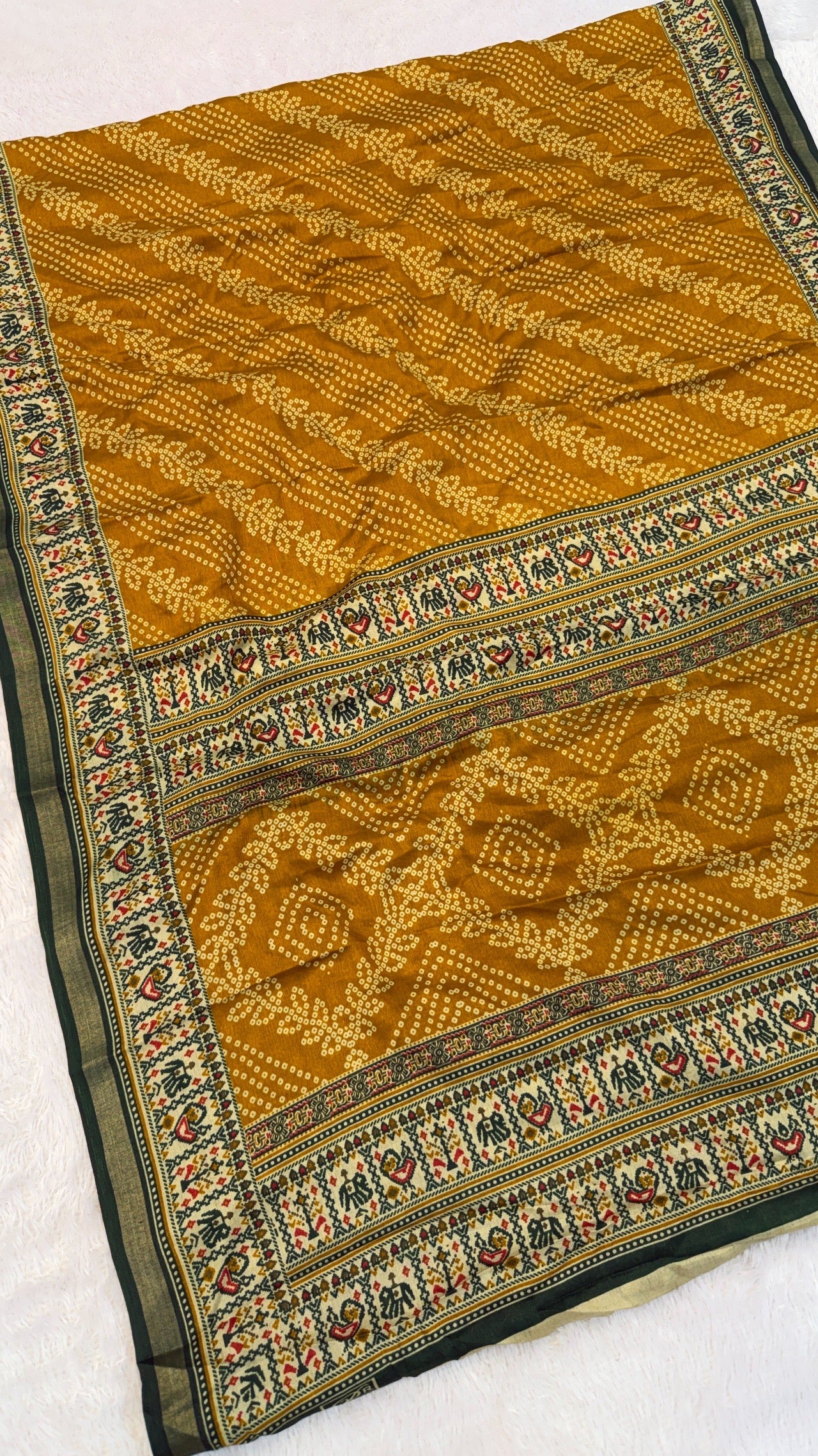 Patola Bandhani X Mul Cotten Saree