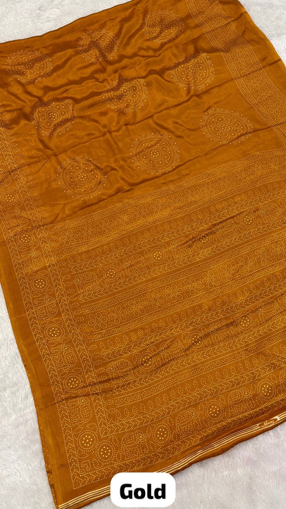 Airawat Kutchi Bandhani Saree