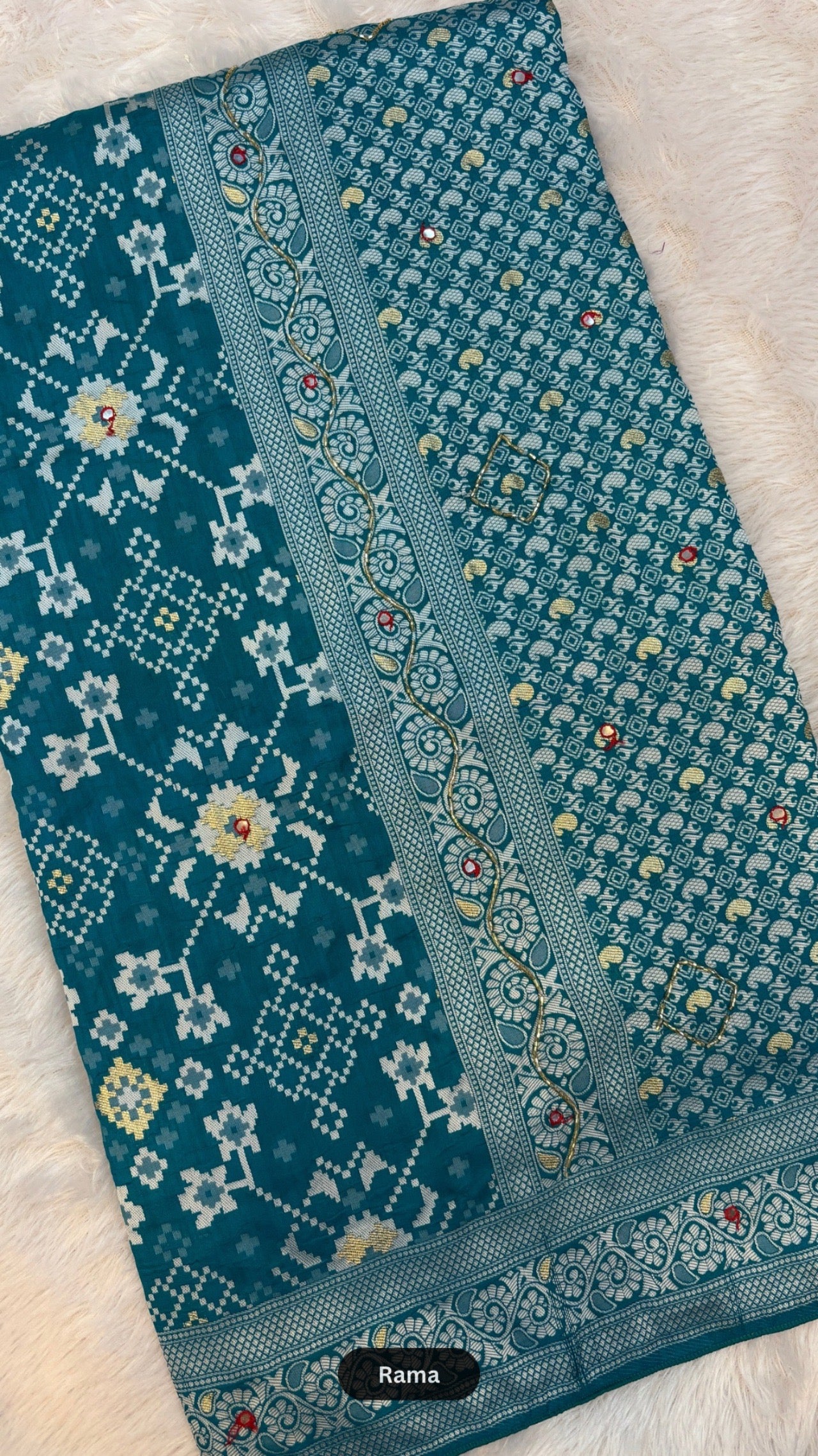 Patola Saree With Handwork