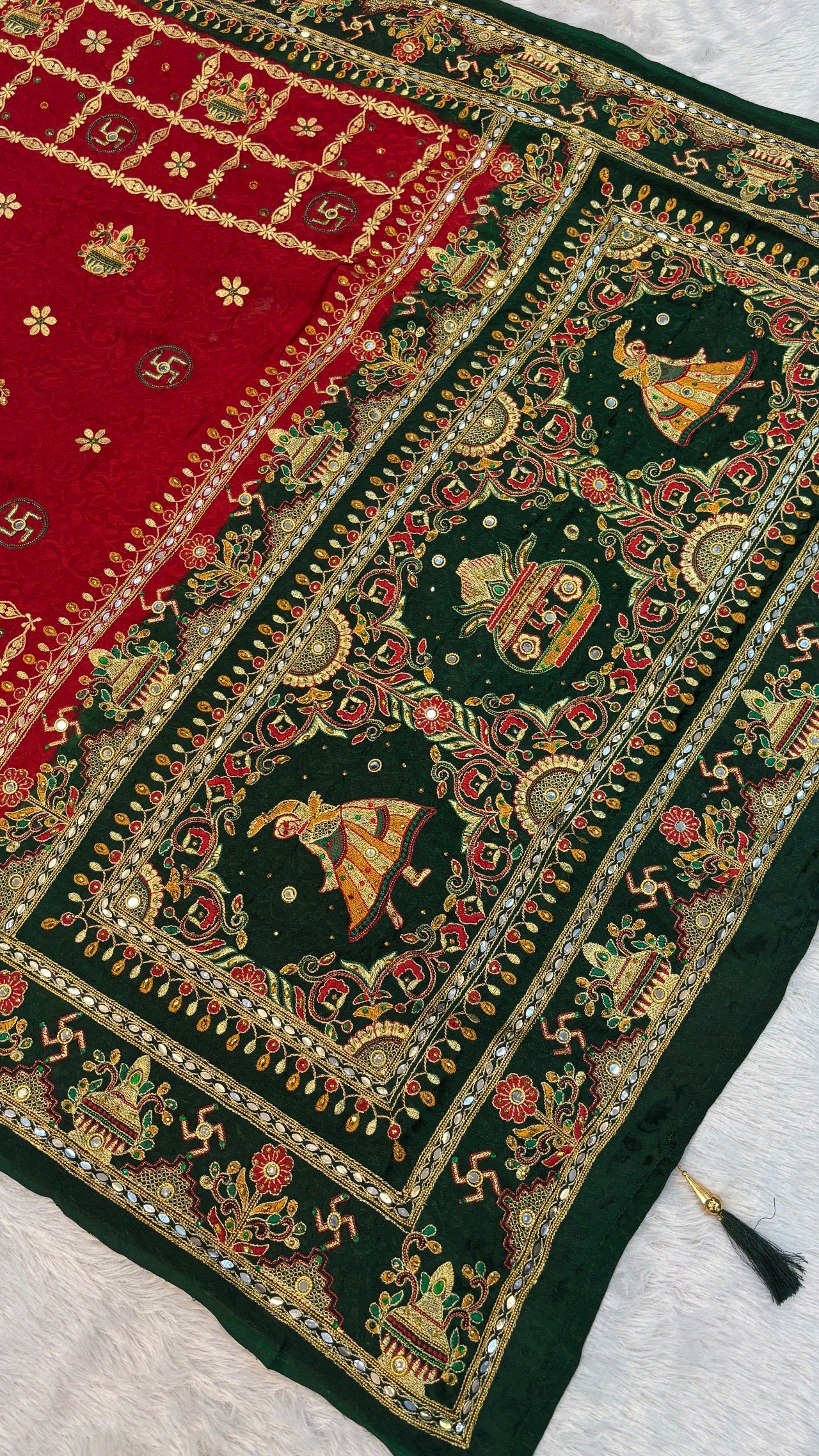 Kutchi Gharchola Saree (Kumbh)