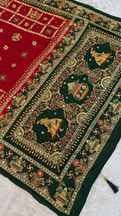 Kutchi Gharchola Saree (Kumbh)