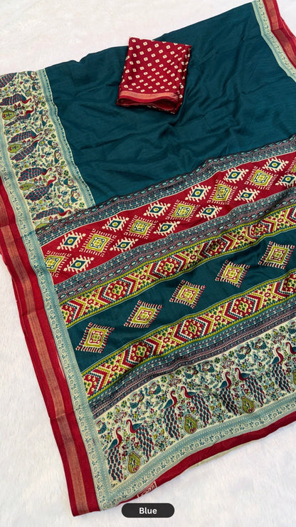 Plain Kalamkari  X Mul Cotten Saree