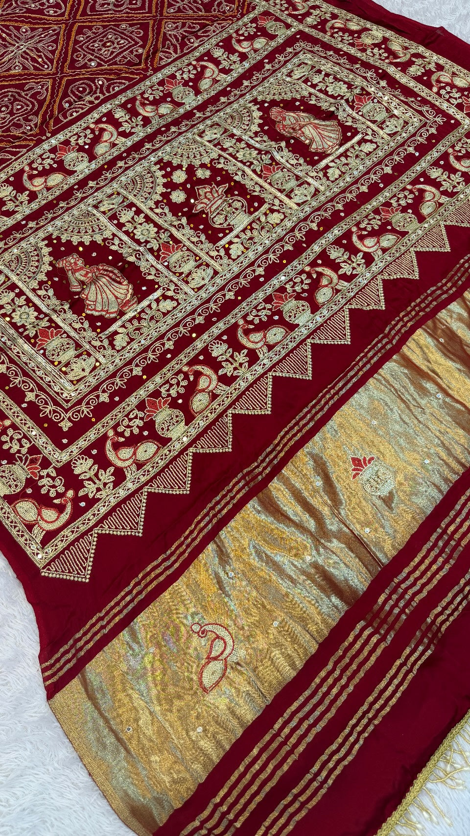 Traditional Gharchola Saree - 3022