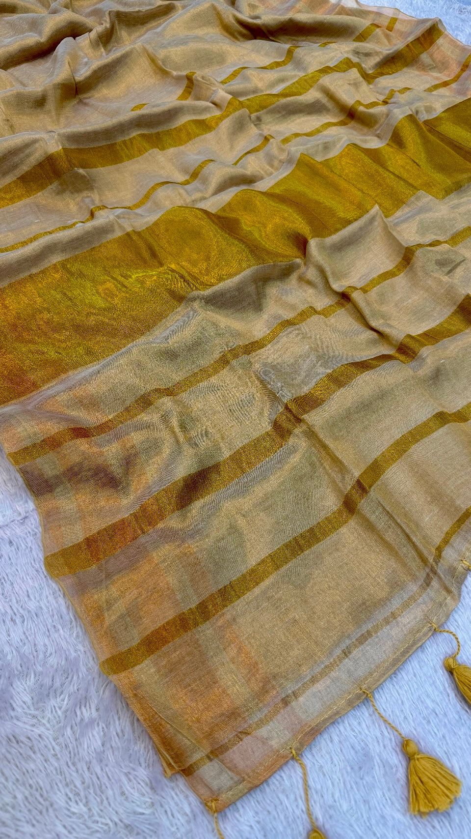Golden Glow Kerela Tissue Silk Saree