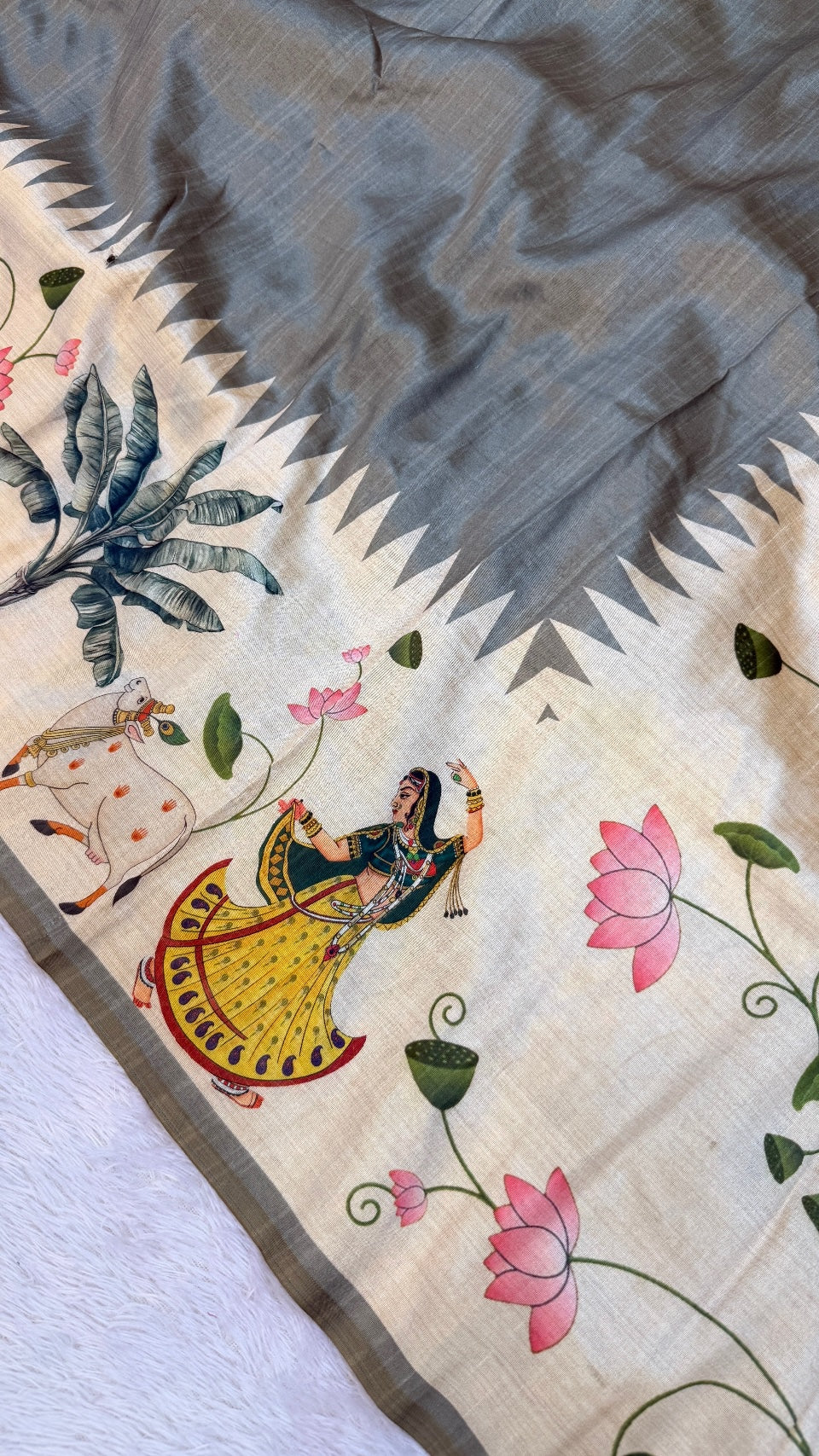 Tusser Silk Kalamkari Saree Vol.14