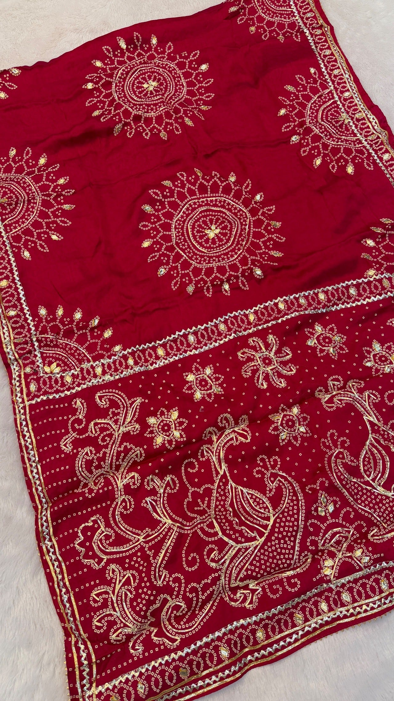 Royal Gottapatti Silk Bandhej Saree (RANI-VS)