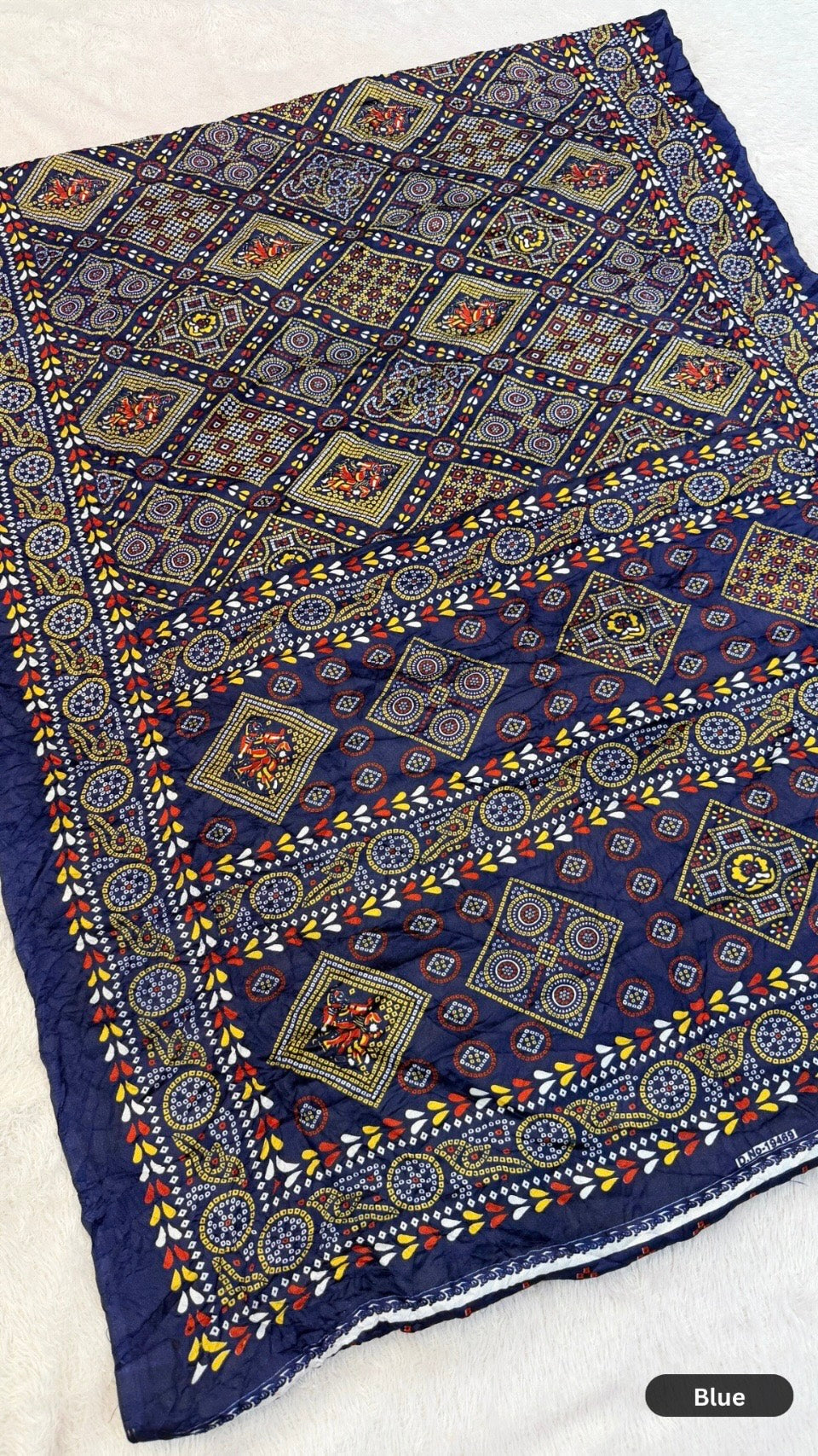 Kutchi Bandhanj Crush Saree