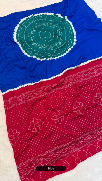 Kutchi Colorful Kusambo Saree (Most Trending)