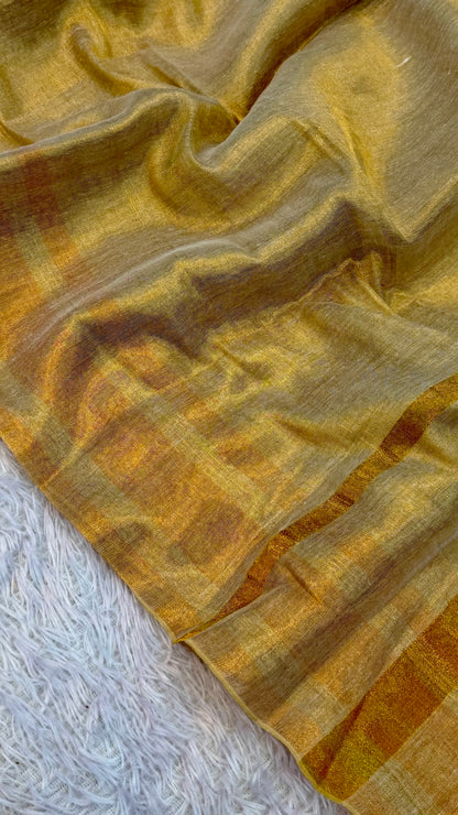 Golden Glow Kerela Tissue Silk Saree
