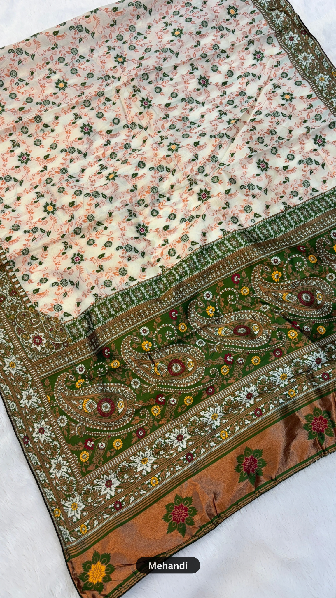 Soft Silk Rajwadi Saree (Heavy Jaal)