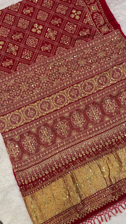 SvarṇaVastra :- Untouched and Sacred Saree with Sequence Work