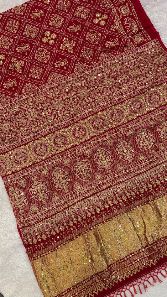 SvarṇaVastra :- Untouched and Sacred Saree with Sequence Work