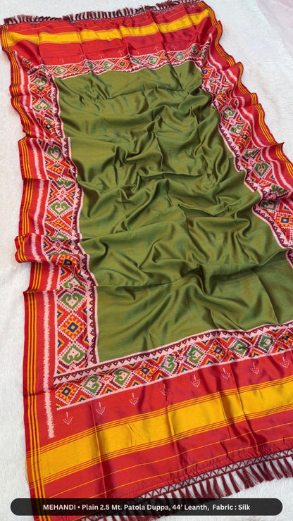Pure Look Plain Patola Duppta