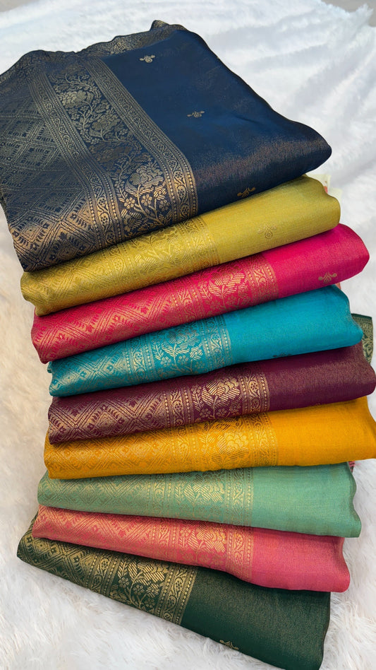 Premium Soft Silk Katan Saree (Exclusive Collection)